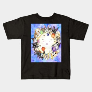 Happy Moon And Furriends Kids T-Shirt